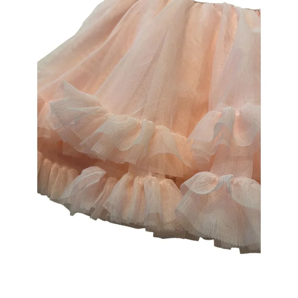 Gillian's Closet Toddler Girls Size 2 Flamingo Tutu Dress graphic front, glitter